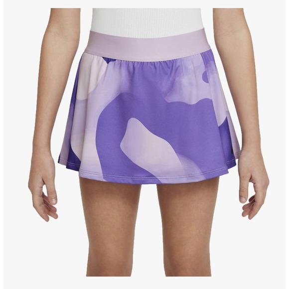 Nike Girls Purple Sports Bra and Skort Set, Large/XL - Picture 5 of 8